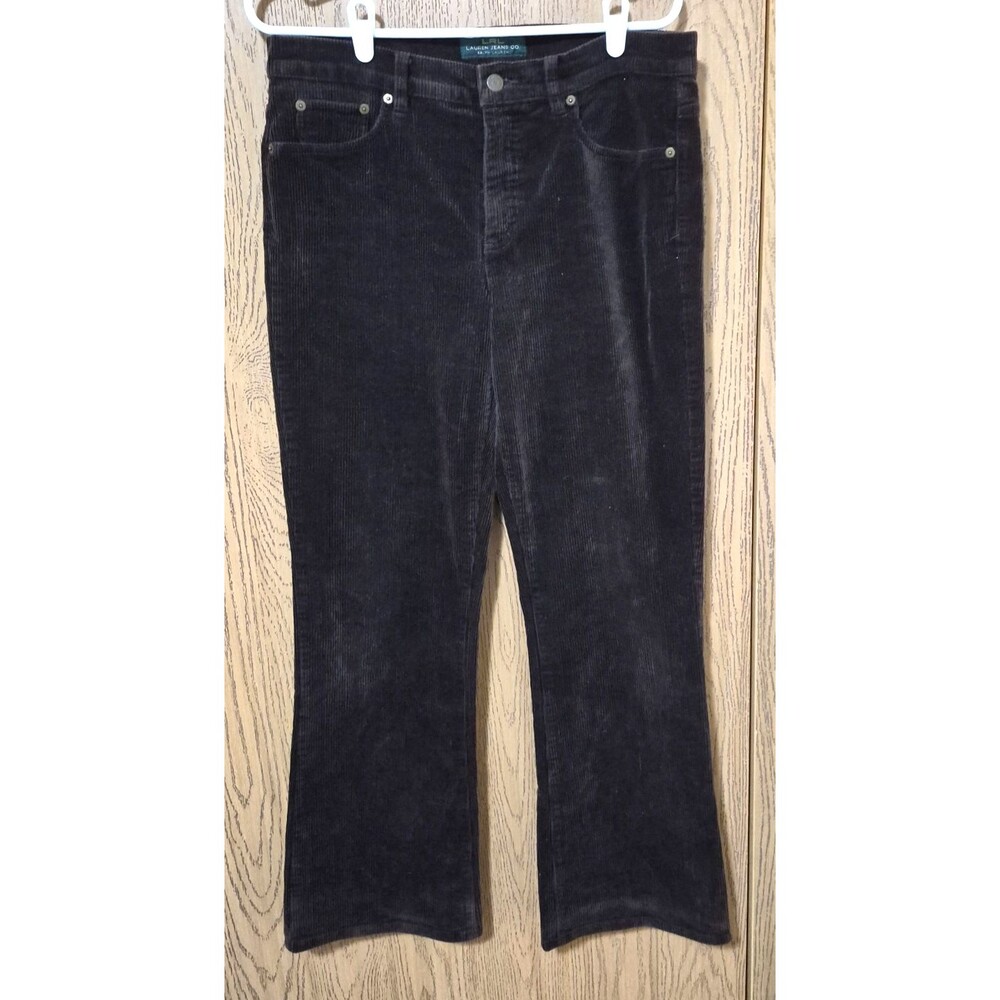 Lauren Ralph Lauren Women's Vintage Classic Dark Brown Bootcut Corduroy Pants 10